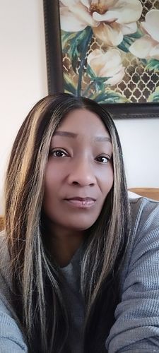 Customer photo review of 4x4 Balayage Straight Pre-plucked Wig with High Density