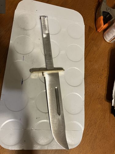 Customer photo review of 1 x 42 Inch EdgeCore Premium Ceramic Grinding Belts, 12 Pack