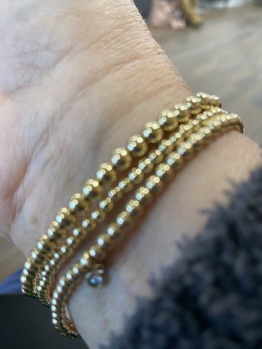Customer photo review of birthstone juno bracelet (3mm)
