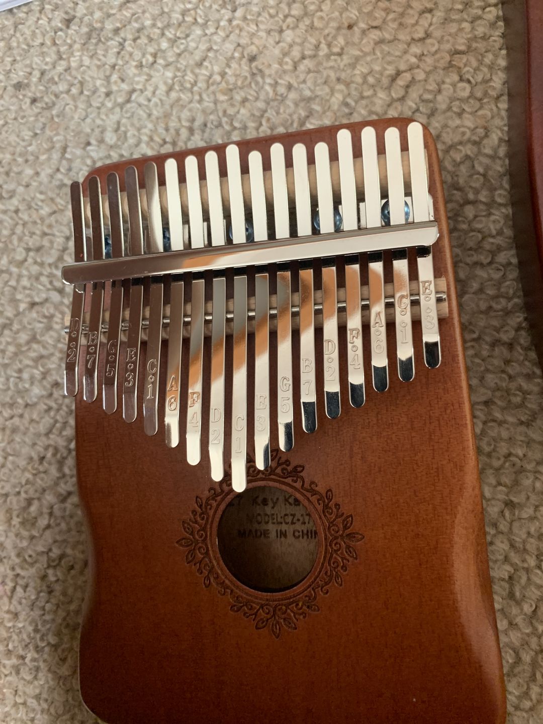 Customer photo review of Kalimba 17 Key Classic Natural (3 colours)