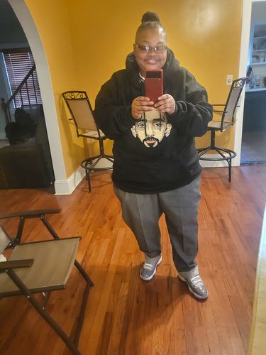 Customer photo review of Men Legend Chenille Hoodie