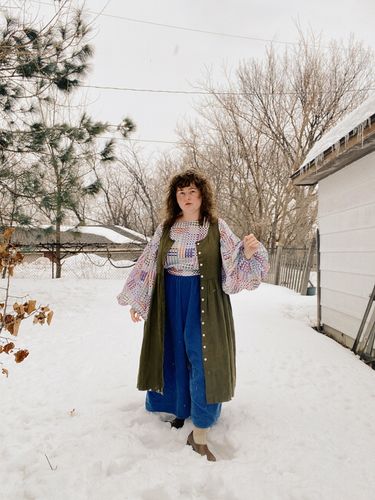 Customer photo review of PRE-ORDER: Elizabeth Top | Day Rubix Print