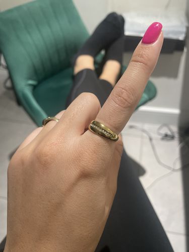 Customer photo review of CZ Strip rings (sale)