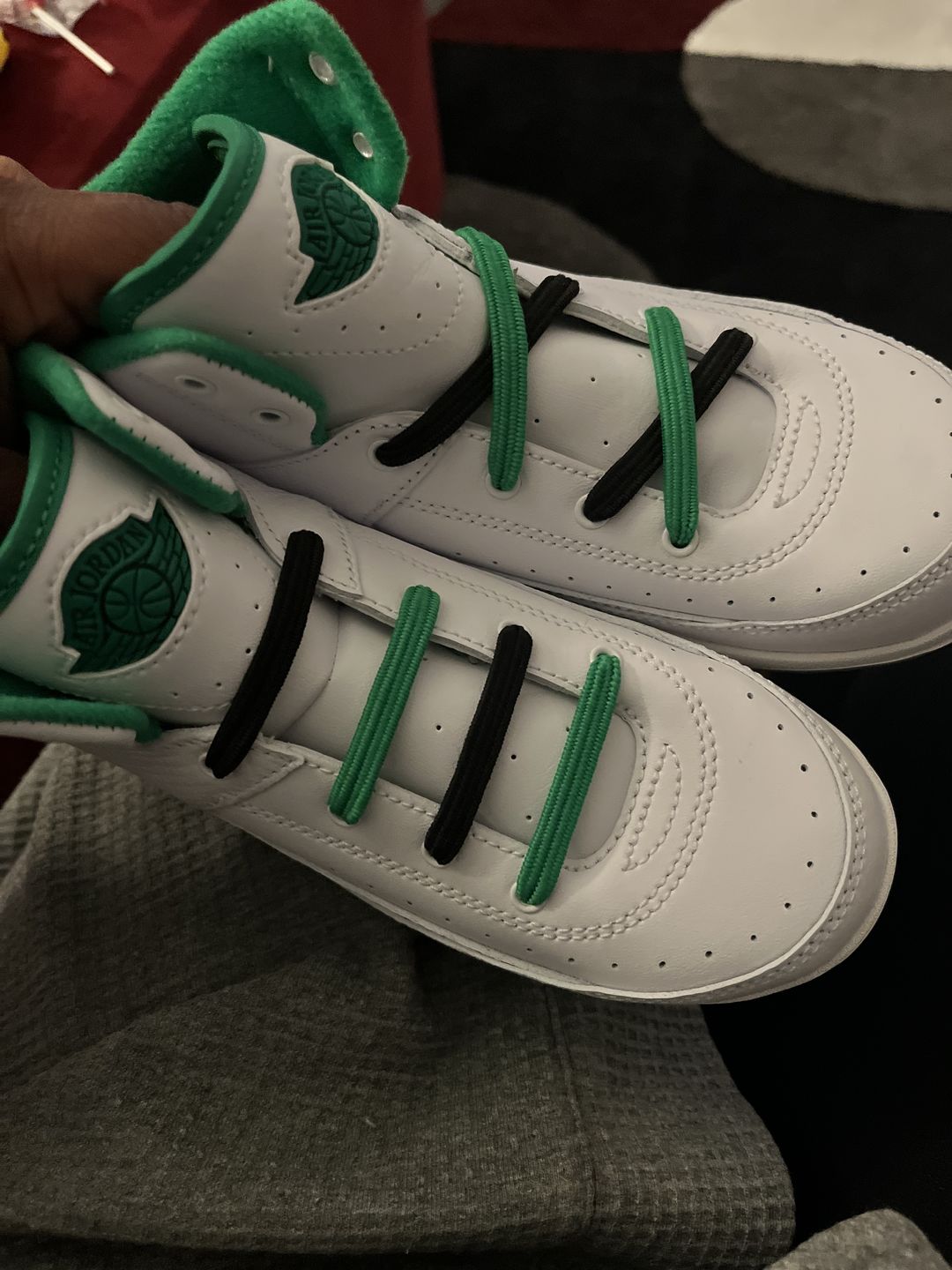 Customer photo review of U-Lace Kiddos - Kelly Green