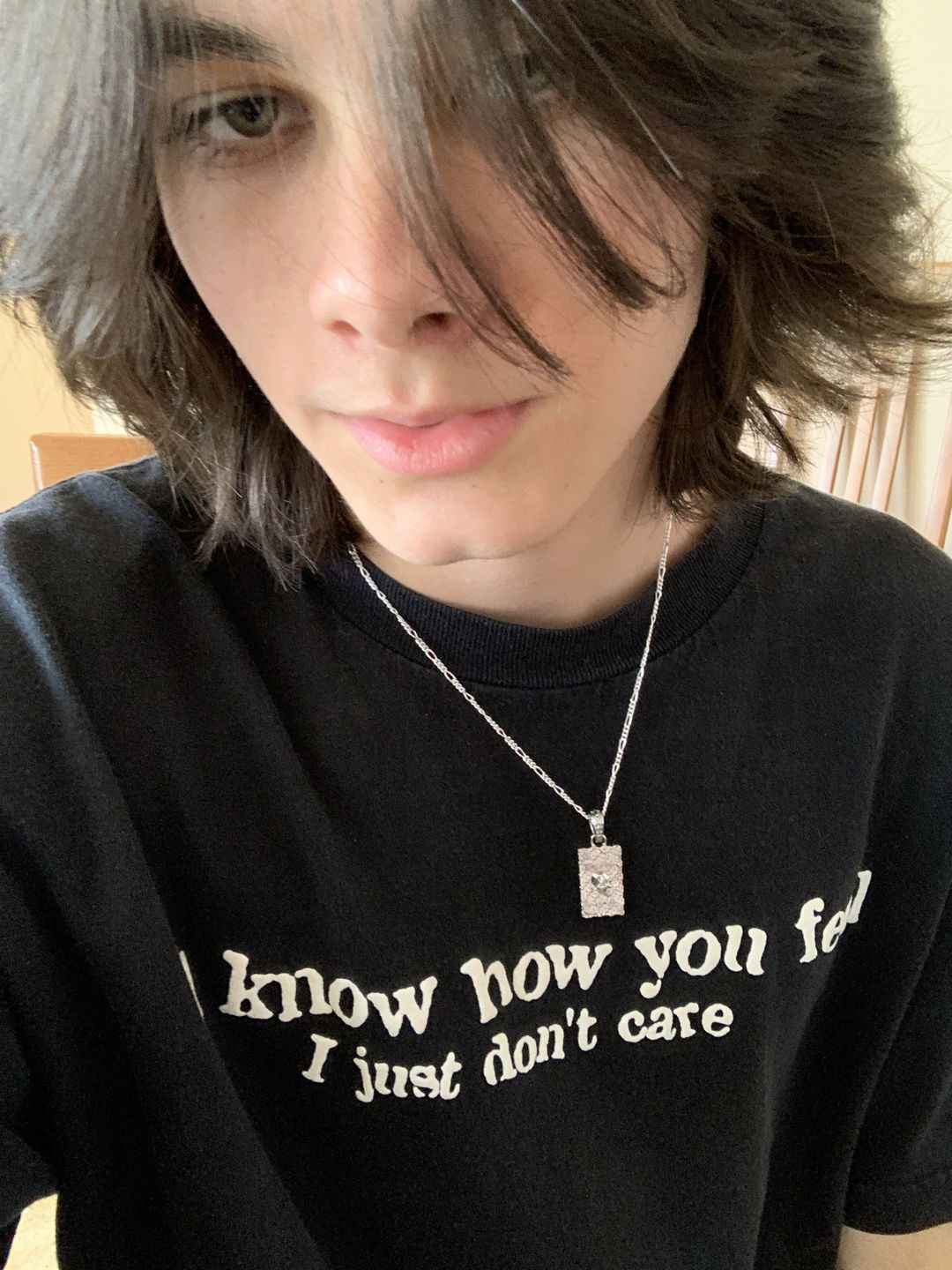 Customer photo review of LAUGH NOW, DIE LATER PENDANT