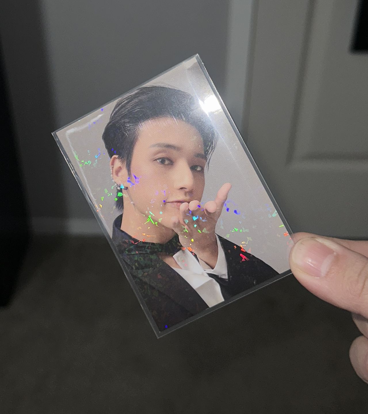 Customer photo review of PREMIUM PHOTOCARD SLEEVES - BLUE VERSION (65x91MM)