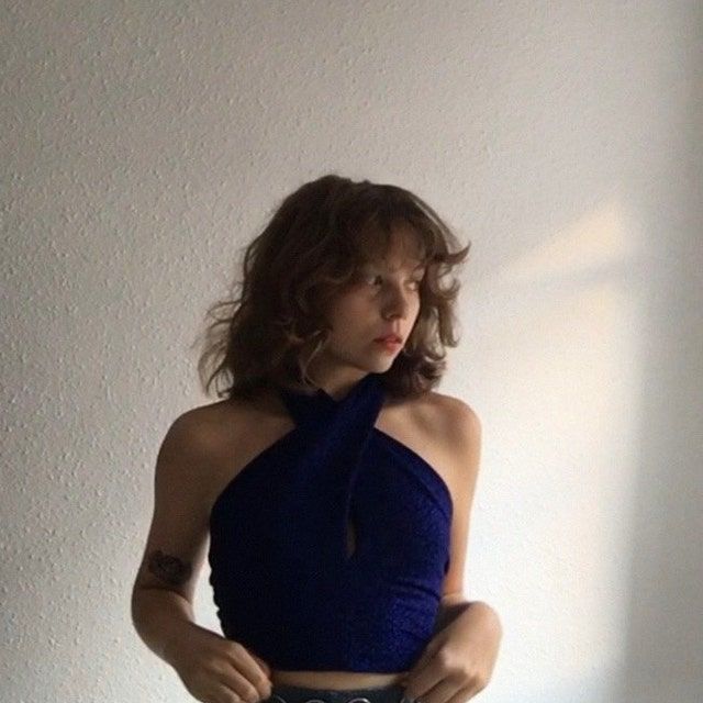 Customer photo review of Royal Blue Metallic Lurex
