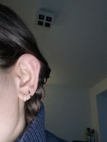 Customer photo review of Boucles d'oreilles Boules