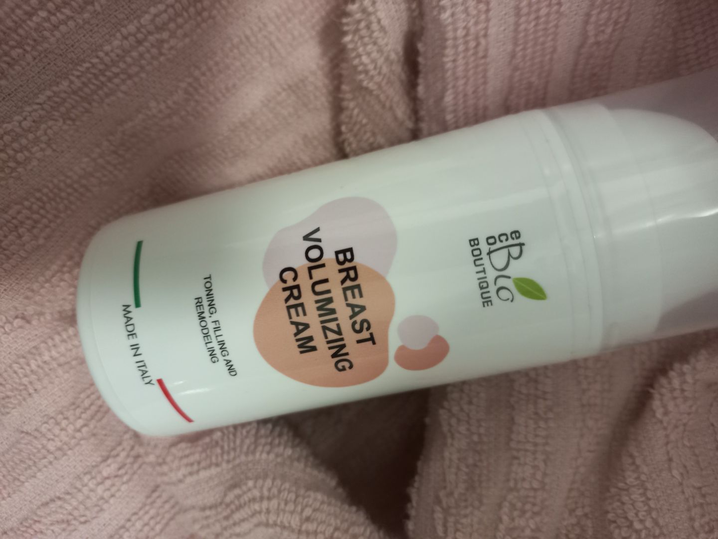 Customer photo review of Crema Voluminizadora de Pecho