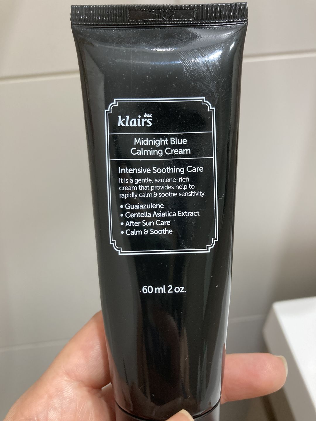 Customer photo review of Dear Klairs Midnight Blue Calming Cream 60 ml
