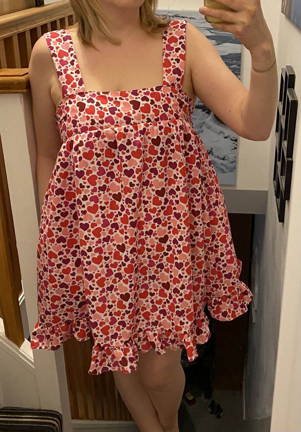 Customer photo review of All Over Hearts Polycotton Fabric
