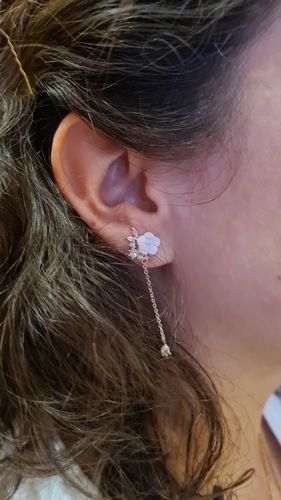 Customer photo review of Aretes de Florecita Fantasy