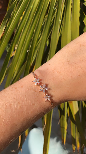 Customer photo review of Austrian Crystals Flowers Bracelet