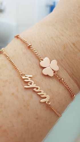 Customer photo review of Lucky Clover Bracelet