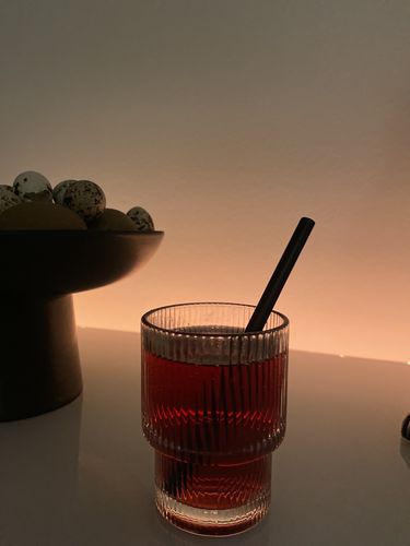 Customer photo review of RIFFLE GLASS SHORT | PARIS