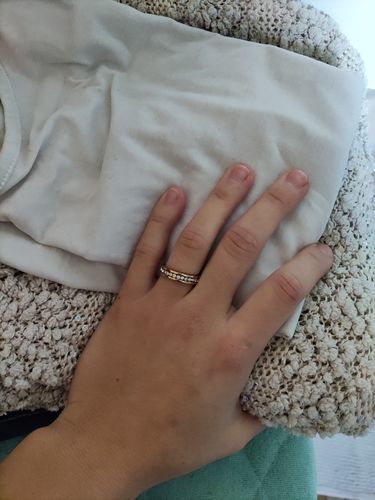 Customer photo review of Engagement Ring with Zircons