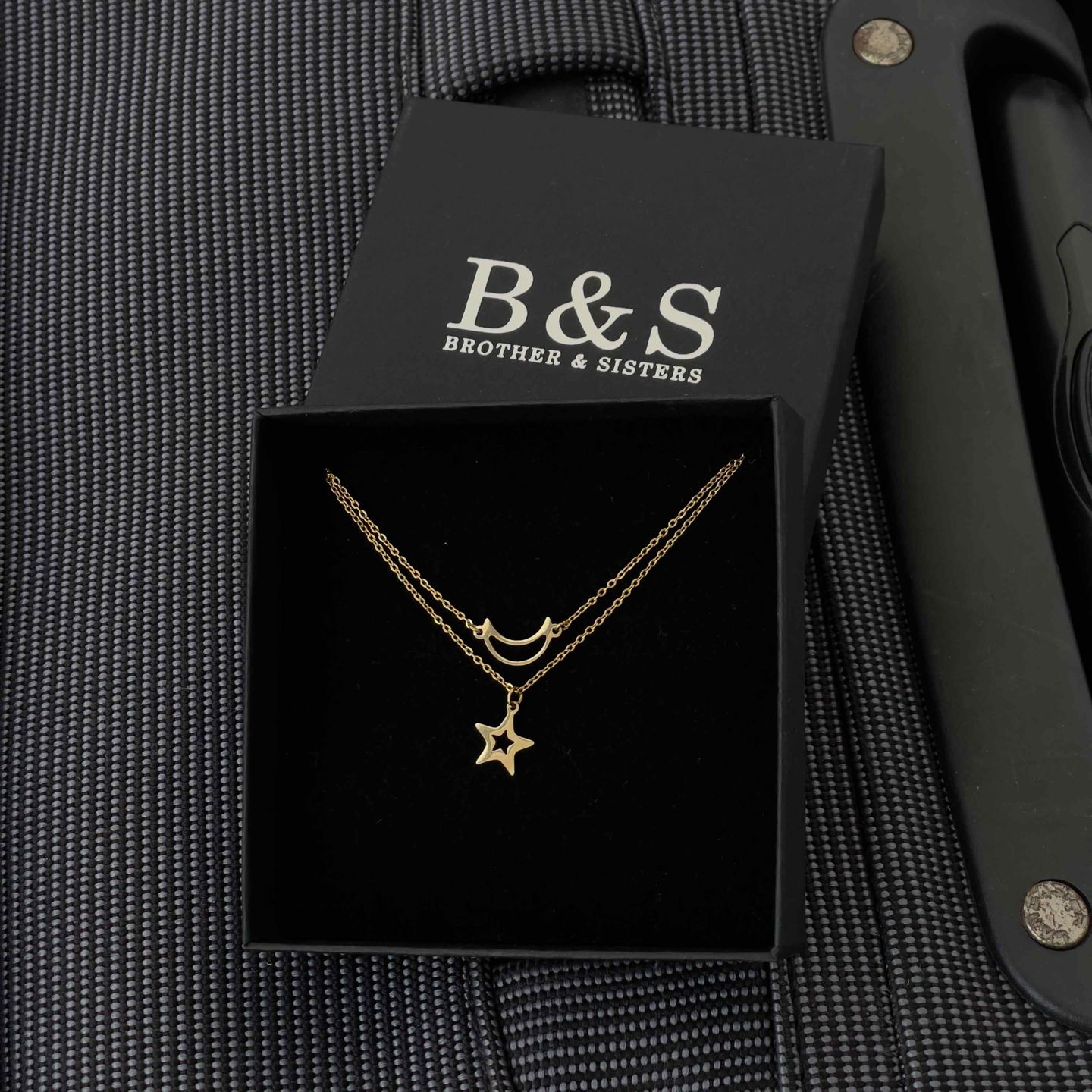 Customer photo review of Moon & Star Necklace