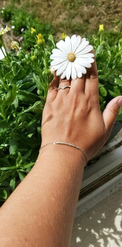 Customer photo review of Crystal Bar Bracelet