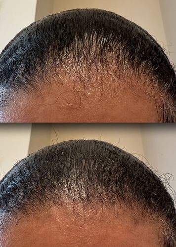 Customer photo review of Temporary Hair Color Gel - Noire