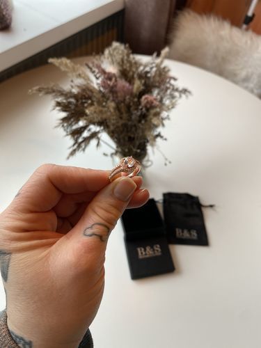 Customer photo review of Rose Gold Square Ring