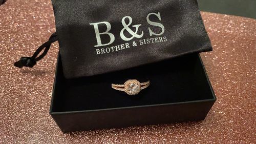 Customer photo review of Rose Gold Square Ring