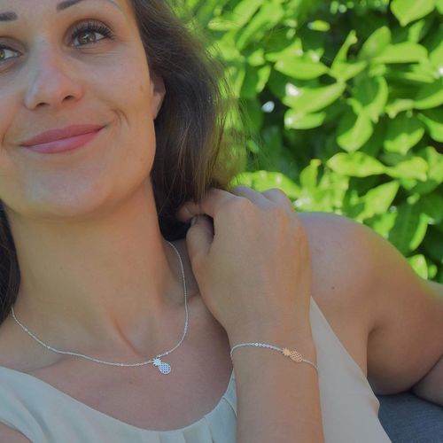 Customer photo review of Little Pineapple Necklace