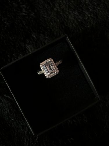 Customer photo review of Silver Rectangle Ring