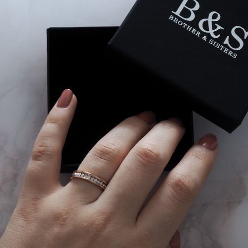 Customer photo review of Engagement Ring with Zircons