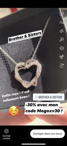 Customer photo review of Hearts with Austrian Crystals