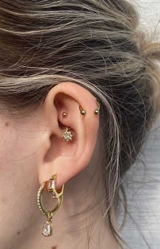 Customer photo review of Hi-Life Dream Rook Piercing
