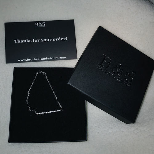 Customer photo review of Crystal Bar Bracelet