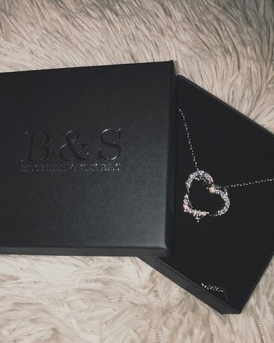 Customer photo review of Hearts with Austrian Crystals