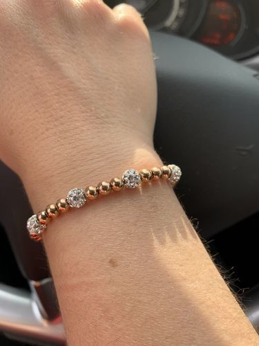 Customer photo review of Little Beads with Crystals Bracelet