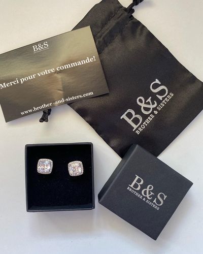Customer photo review of Silver Timeless Earrings