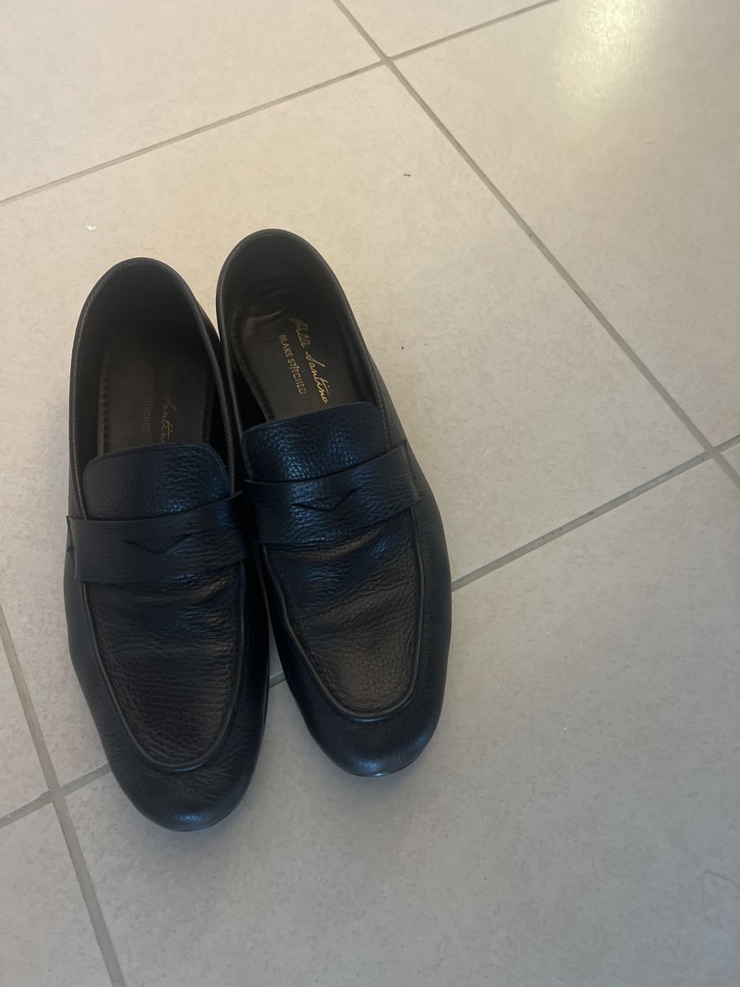 Customer photo review of Black Milled Penny Loafers - Ultra-Flex