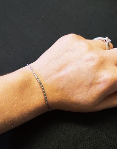 Customer photo review of Crystal Bar Bracelet