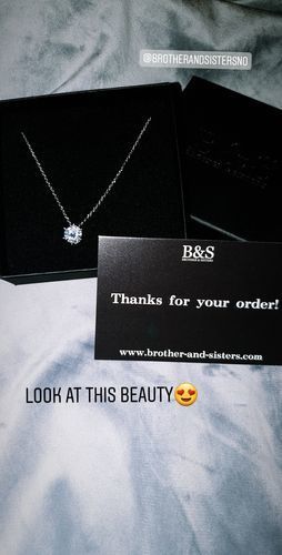 Customer photo review of Austrian Crystal Necklace