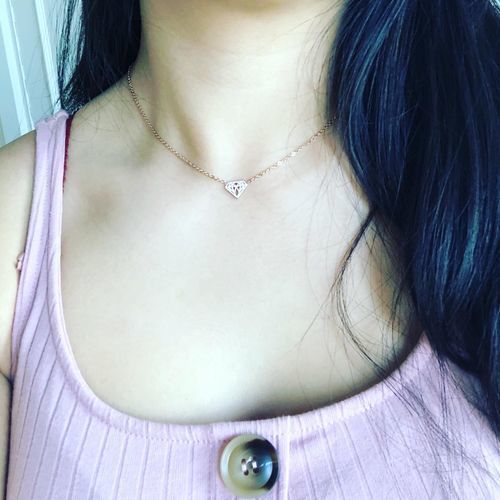 Customer photo review of Little Diamond Necklace
