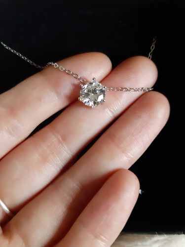 Customer photo review of Austrian Crystal Necklace