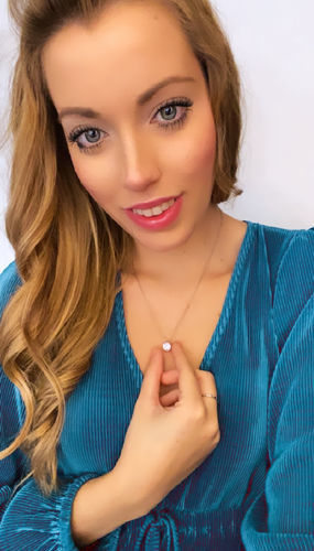 Customer photo review of Austrian Crystal Necklace