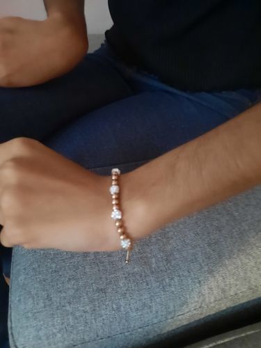 Customer photo review of Little Beads with Crystals Bracelet