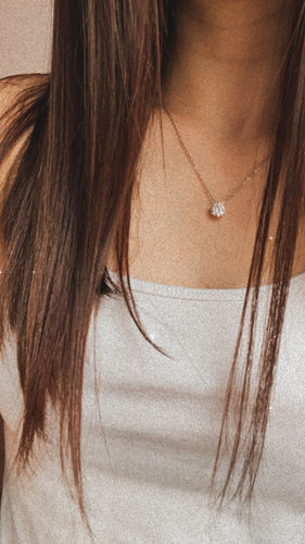 Customer photo review of Austrian Crystal Necklace