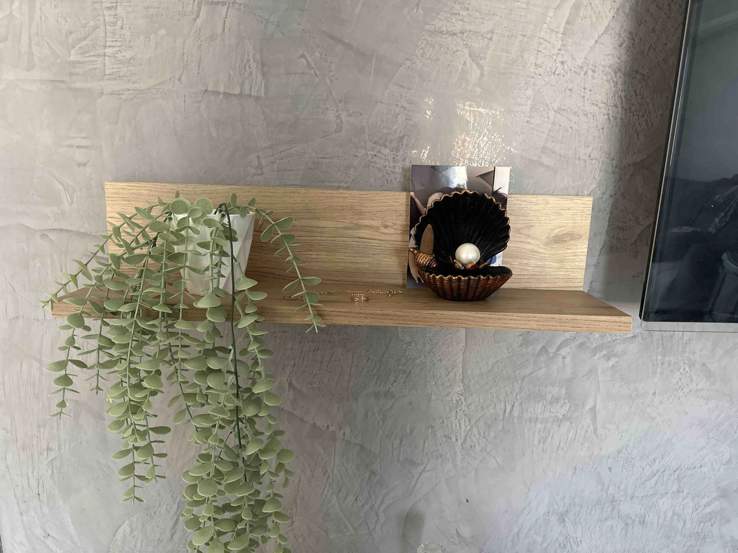 Customer photo review of Rani E16 Dekoratif 2 li Duvar Rafı Sepet Ceviz