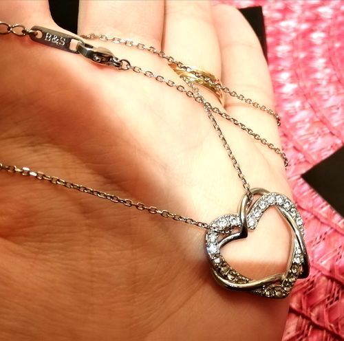 Customer photo review of Hearts with Austrian Crystals