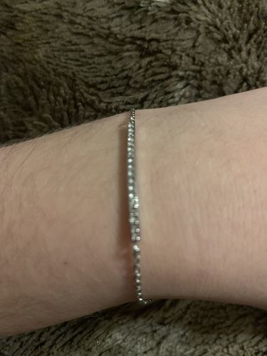 Customer photo review of Crystal Bar Bracelet