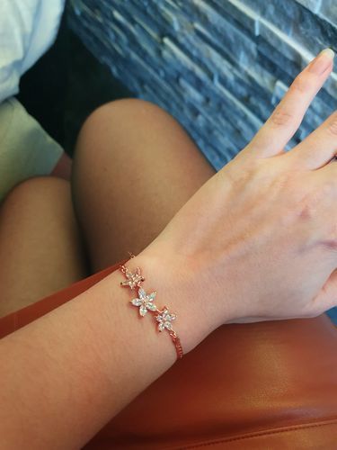 Customer photo review of Austrian Crystals Flowers Bracelet