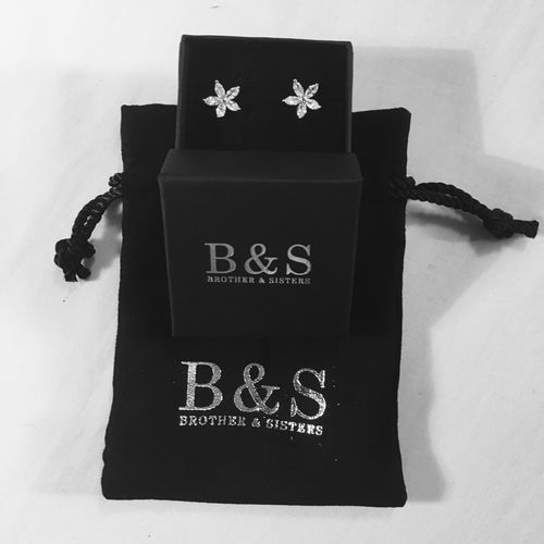 Customer photo review of Austrian Crystals Flowers Earrings