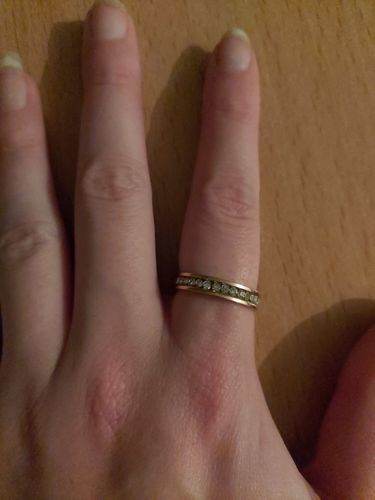 Customer photo review of Engagement Ring with Zircons