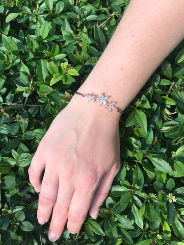 Customer photo review of Austrian Crystals Flowers Bracelet
