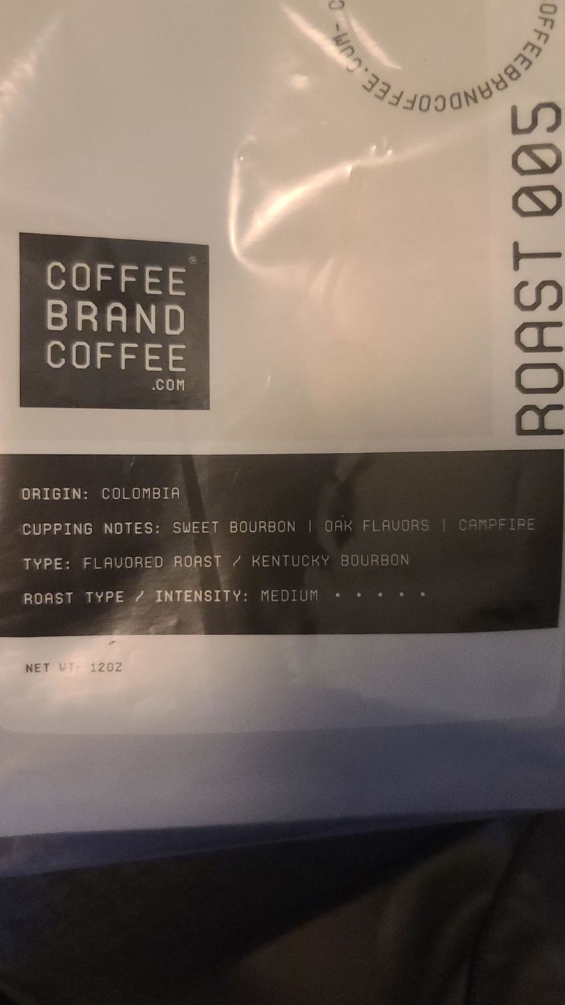 Customer photo review of Bourbon Flavored Coffee